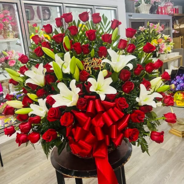 50 Red Rose Arrangement