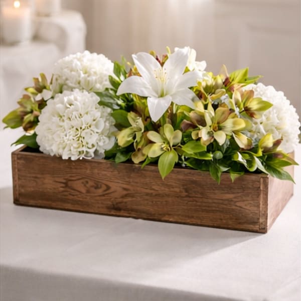 PEACEFUL GARDEN MEMORIAL BOX (Silk)