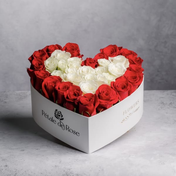 Red and White Heart