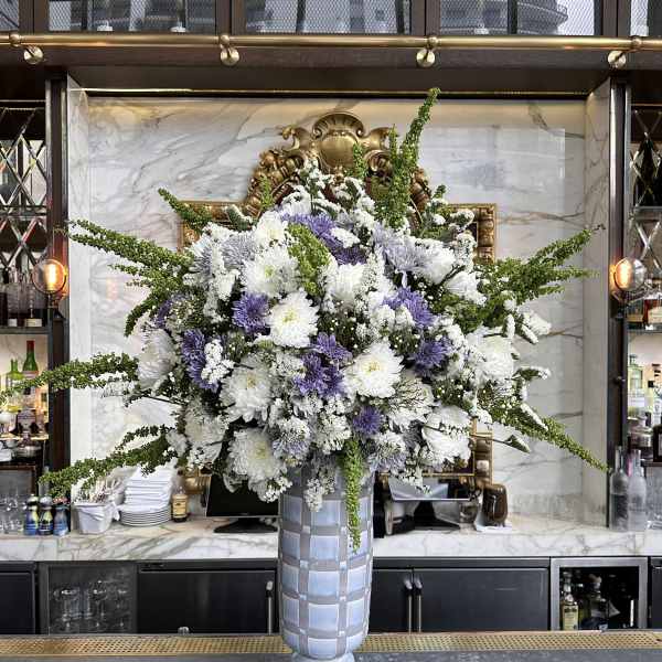 Grand Lavender Elegance Vase
