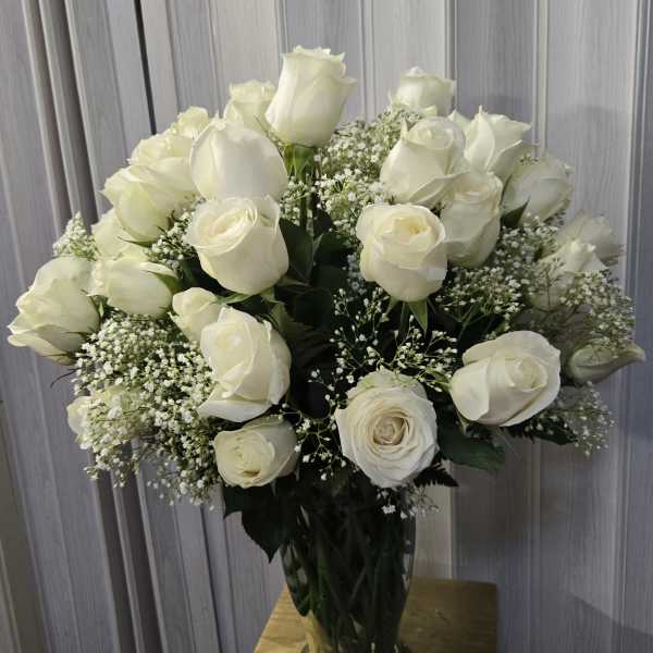 Heavenly peace vase bouquet