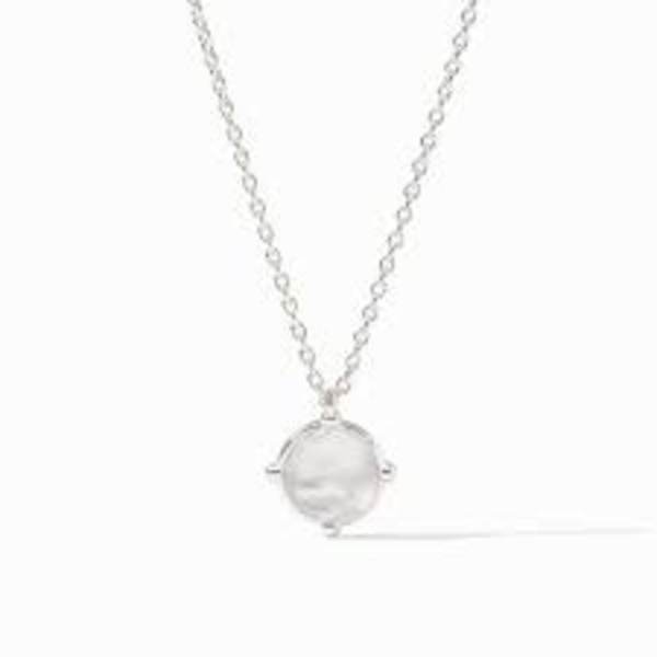 Silver Honeybee Solitaire Necklace