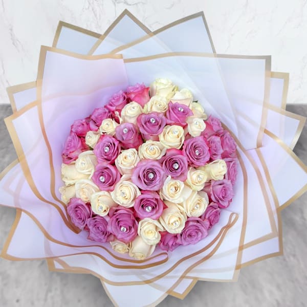 Bouquet Light Pink & White