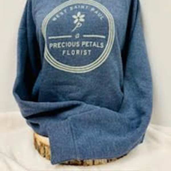 A Precious Petals Sweatshirt Blue