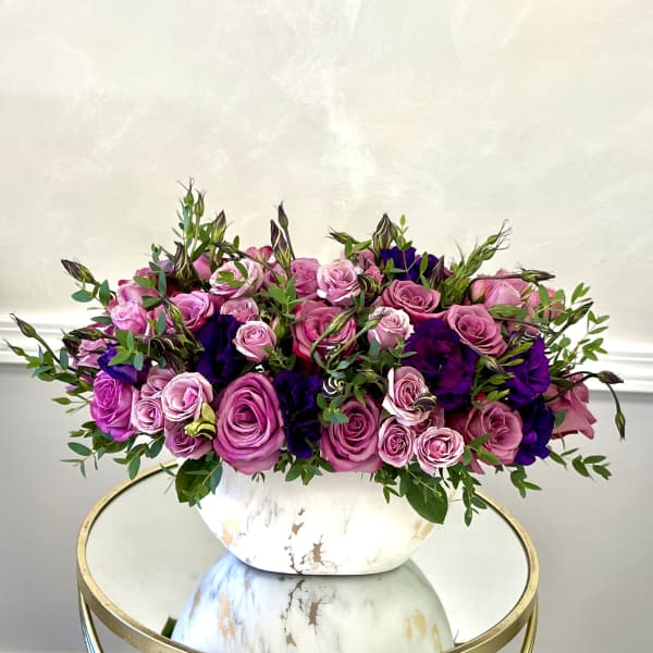 Purple Romance By VLM Flowers