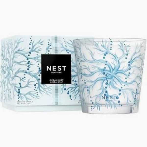Three Wick Nest Candle - Ocean Mist and Sea Salt