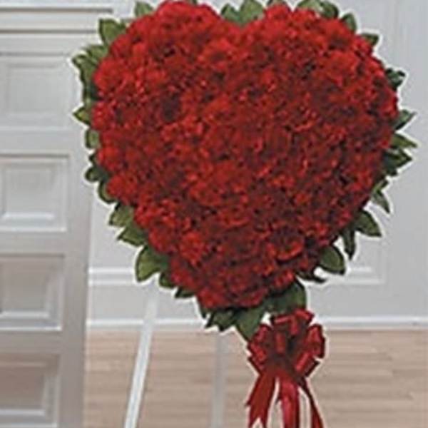 Red Heart Easel