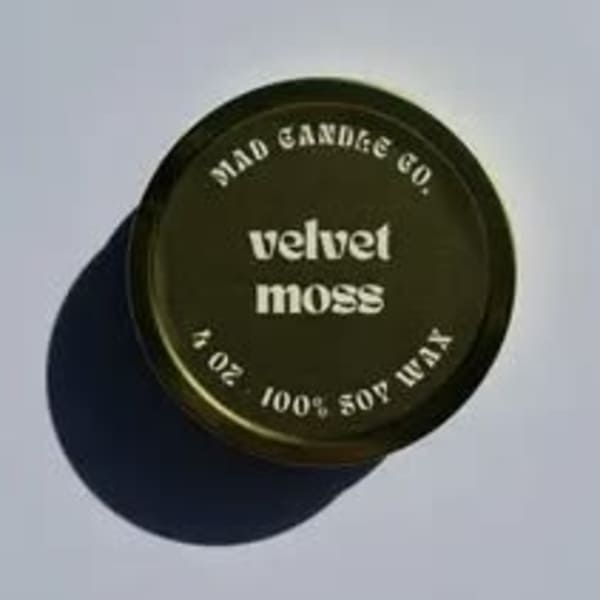 Velvet Moss Soy Candle - 4 oz Gold Tin