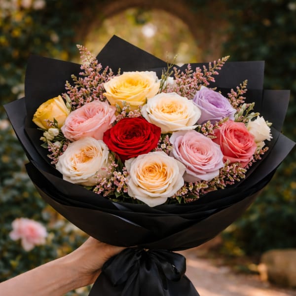 Assorted Garden Rose Bouquet