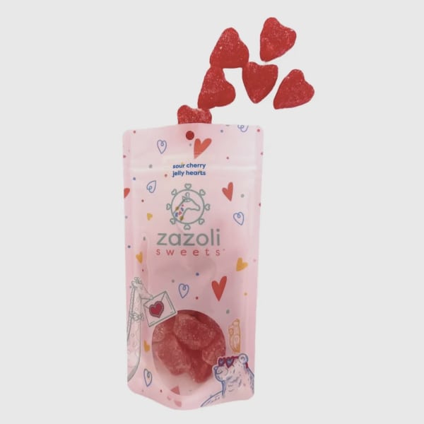 Sour Cherry Jelly Hearts