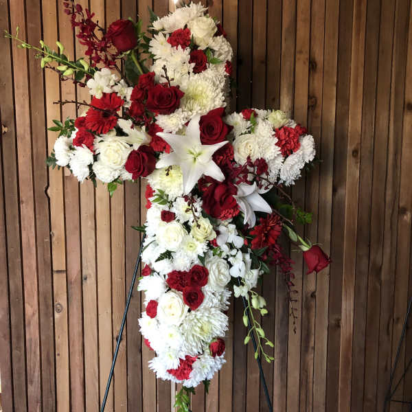 Red and white cross