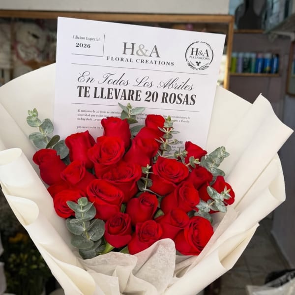 20 rosas de abril