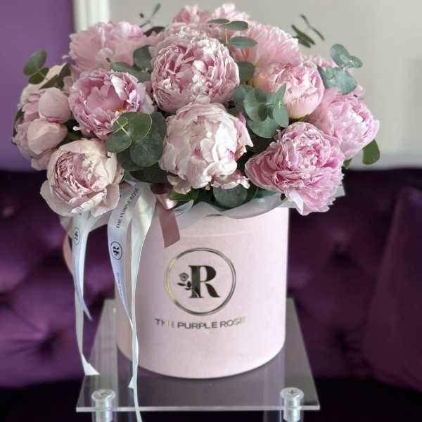 Peonies in Box
