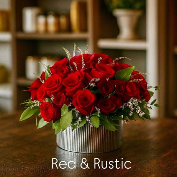 Red Rustic Roses
