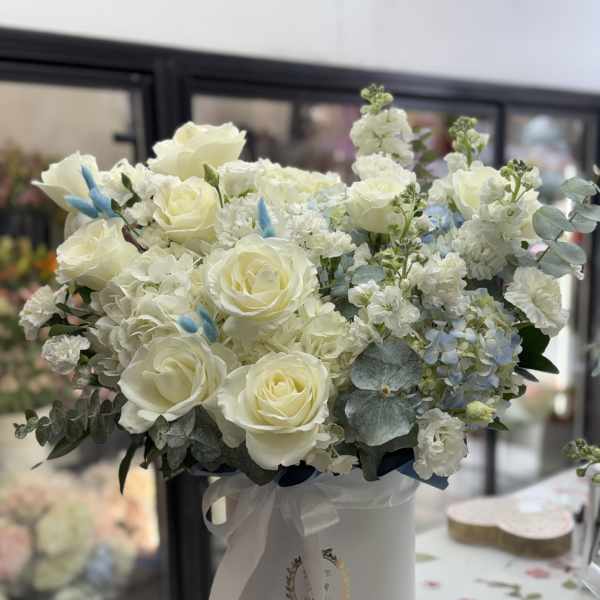 Soft Blue Elegance Box. The photo shows the deluxe size.