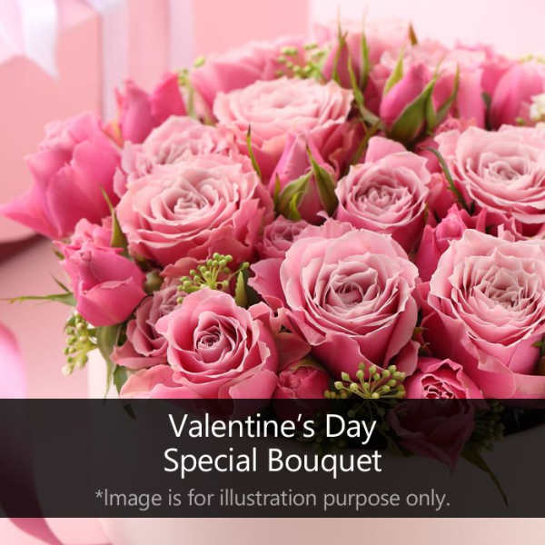 Valentine's Day Designer Choice in a Vase