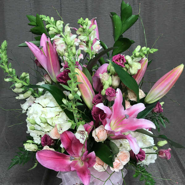 Oriental Lilies in Pink