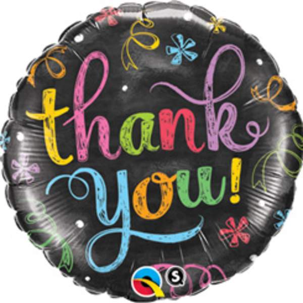 18" Chalkboard Thank You Mylar