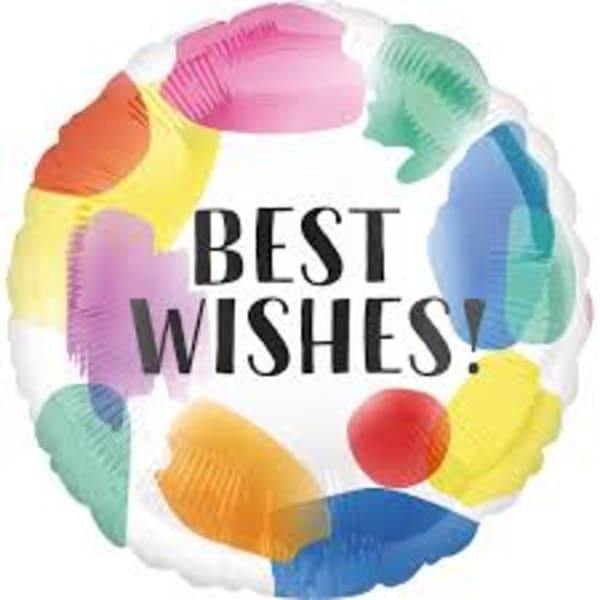 17" Best Wishes Mylar