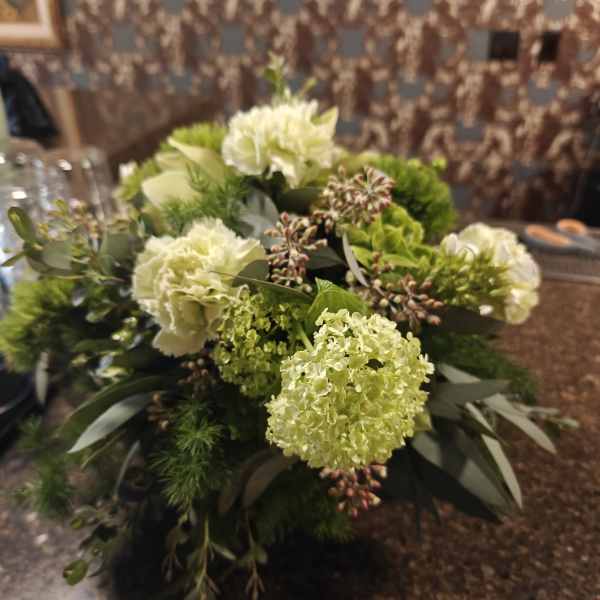 All Green Centerpiece