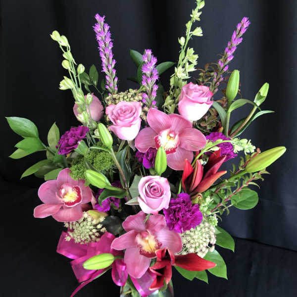 Mauve Lavender Rose Bouquet, Not your Typical