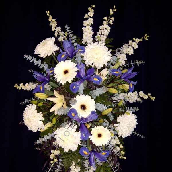 Designer's CHOICE of Flowers in a Medium Standing Spray - Color will vary