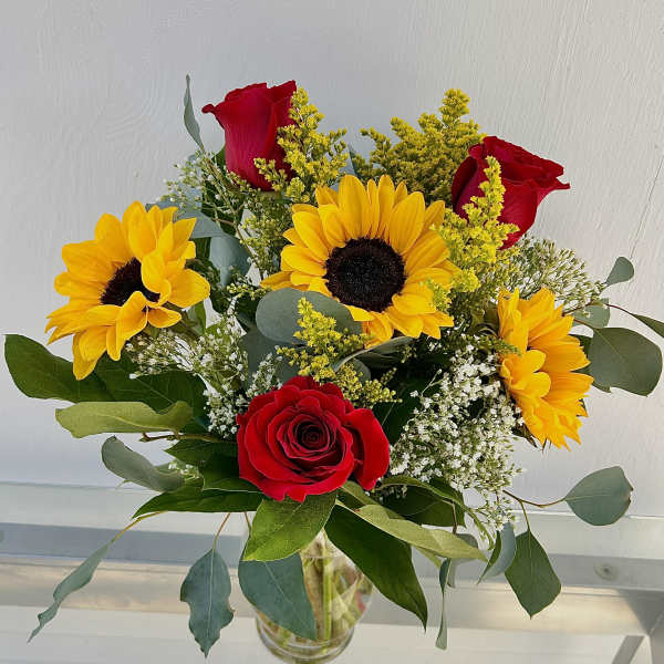 Sunflowers & Roses