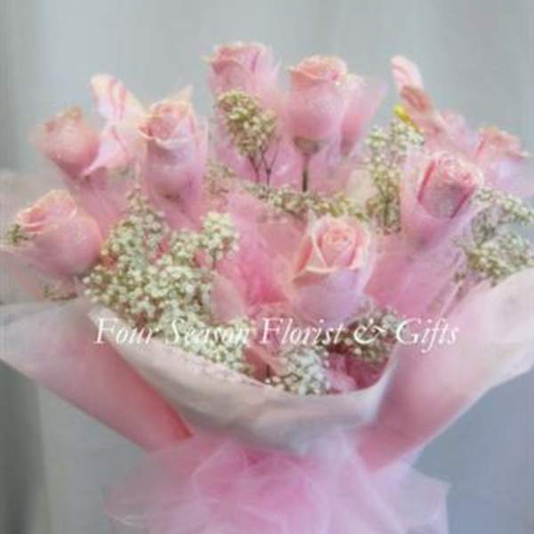 Hong Kong Style Roses - Light Pink