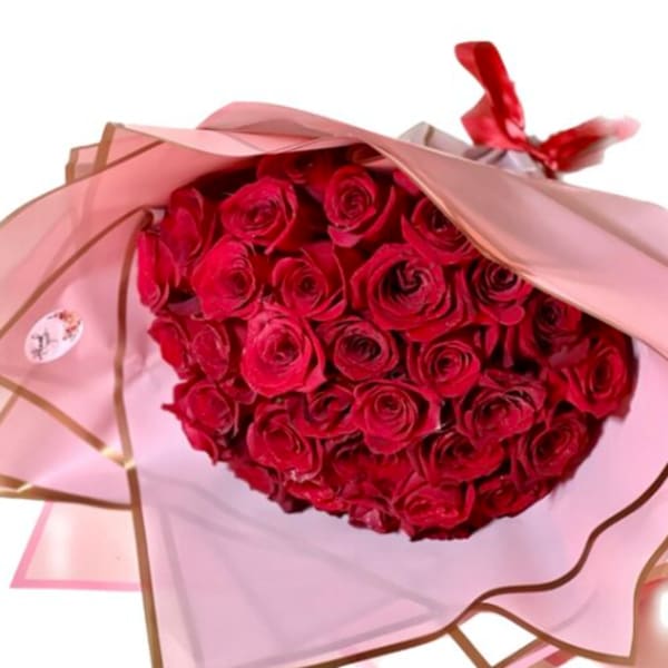 All My Love – 36 Roses Bouquet Pink
