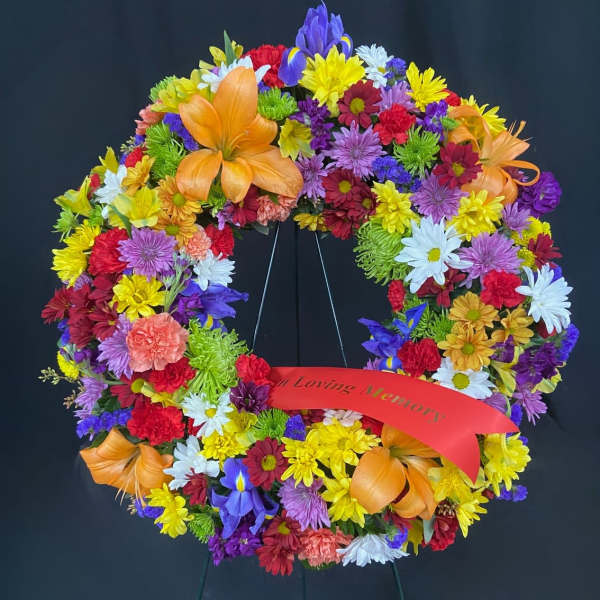 Lovely Memories Standing Wreath