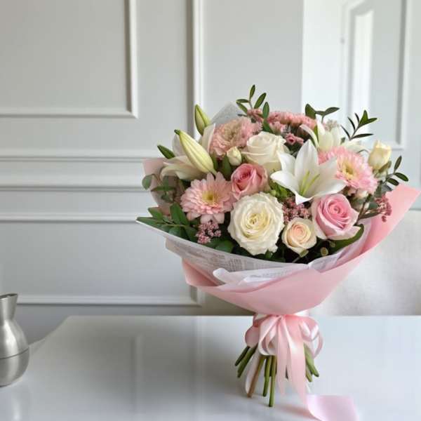 Mixed pink bouquet Medium