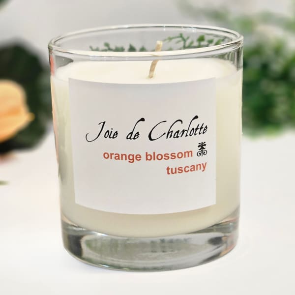 Joie de Charlotte Premium Candle, Scent - Orange Blossom