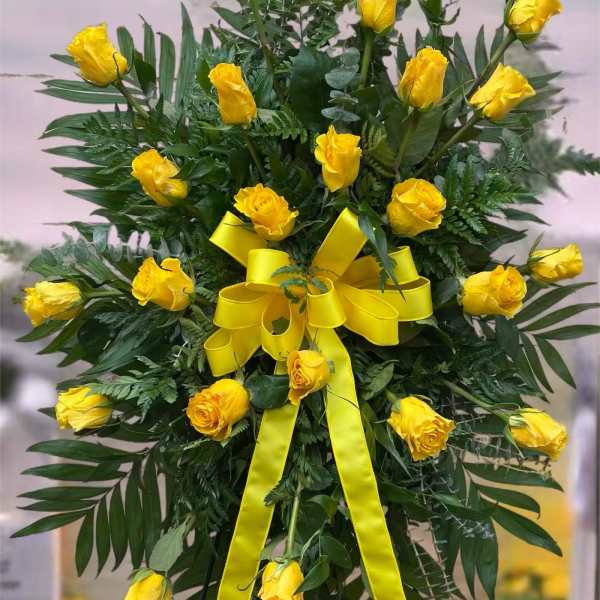 Yellow Rose Easel