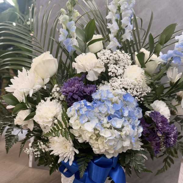 Serenity in Blue & White