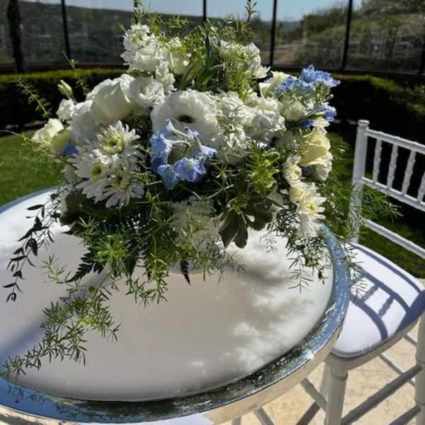 Blue & White Serenity Pedestal