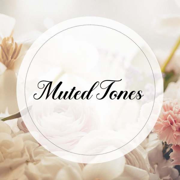 Muted Jones text over a soft floral background