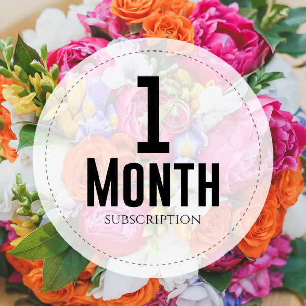 Weekly Flower Subscription - 1 Month