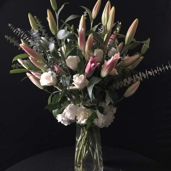 White Roses and Lilys.
