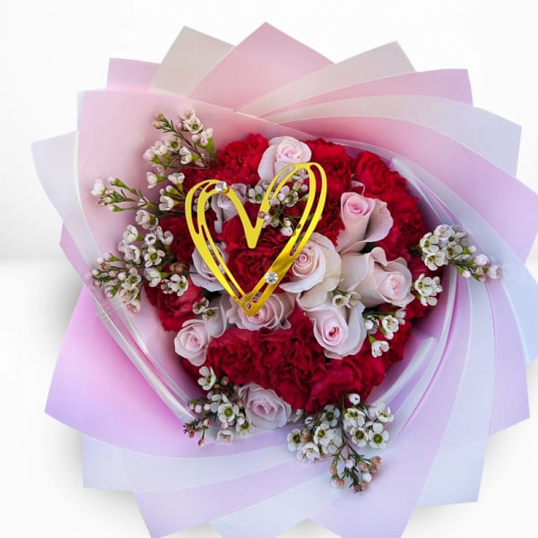 Flower Bunch Light Pink & carnations