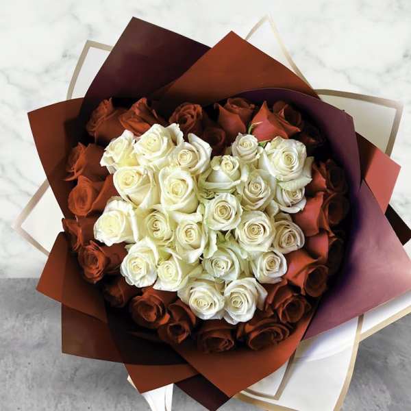 Valentine Bouquet Red & White