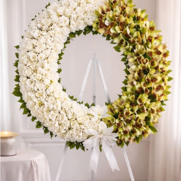 ETERNAL REMEMBRANCE SYMPATHY WREATH (Silk)