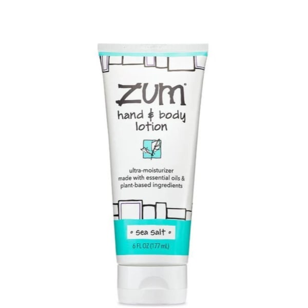 Tube of Zum hand and body lotion in sea salt scent