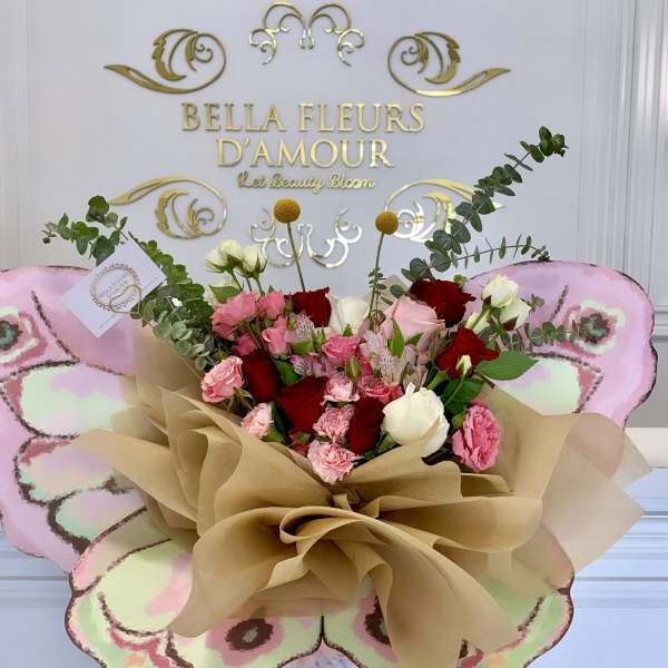 New! Butterfly garden bouquet