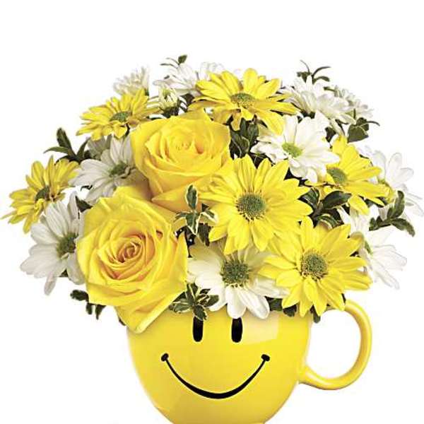 Be Happy Bouquet with Roses