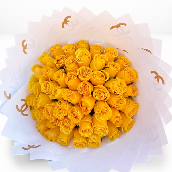 50 Chanel Yellow Roses