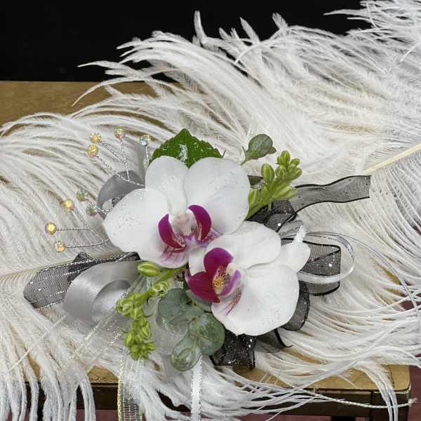Corsage with Orchid by Charlene