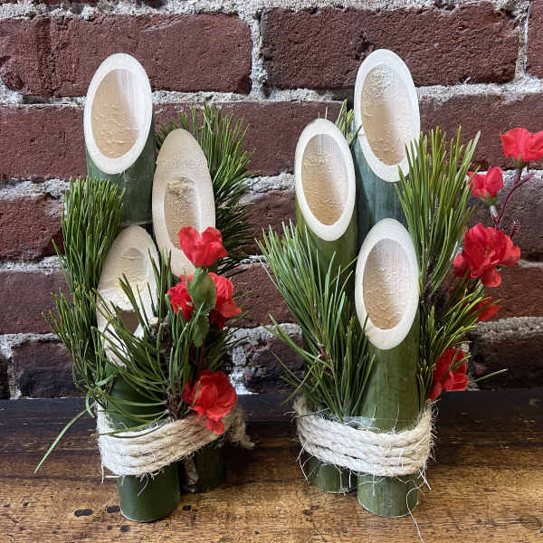 12” Kadomatsu Gate Pine Pair KADO2301