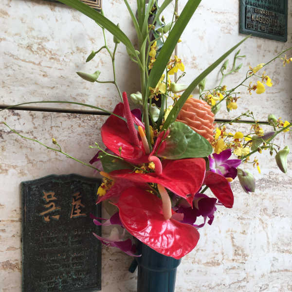 #165 grave flower