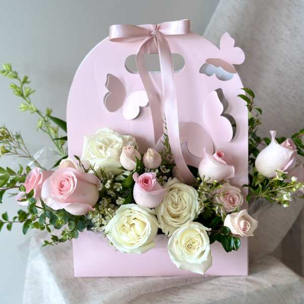 Pink Butterfly Garden Box