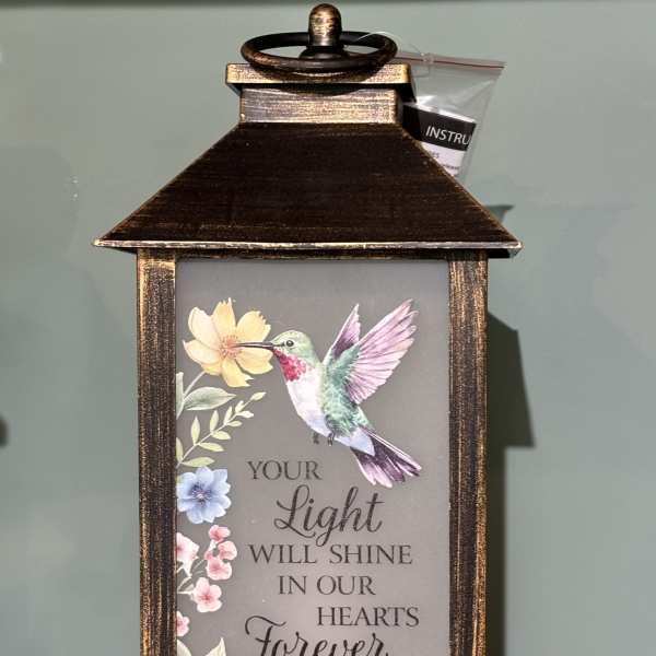 Your Light Will Shine Sympathy Lantern